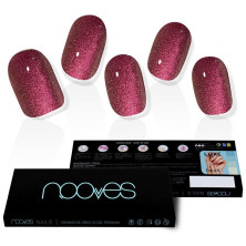 Láminas De Uñas De Gel Ruby Claret Premium Glam Glitter 20 U