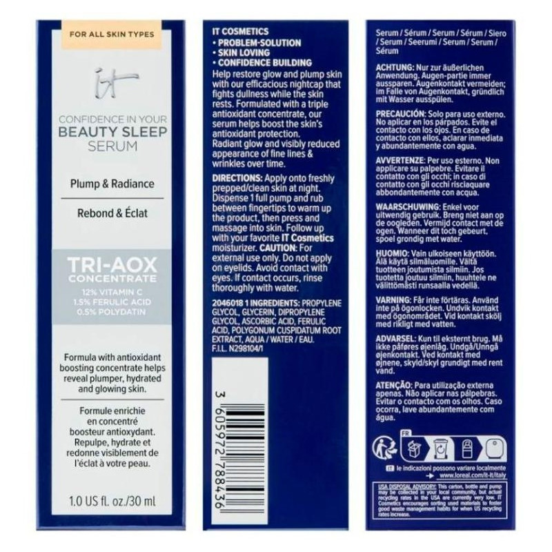 It Cosmetics Confidence In Your Beauty Sleep Serum 30Ml