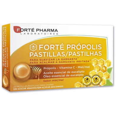 Forte Propolis 24 Pastillas Con Miel Y Vitamina C Sabor Miel