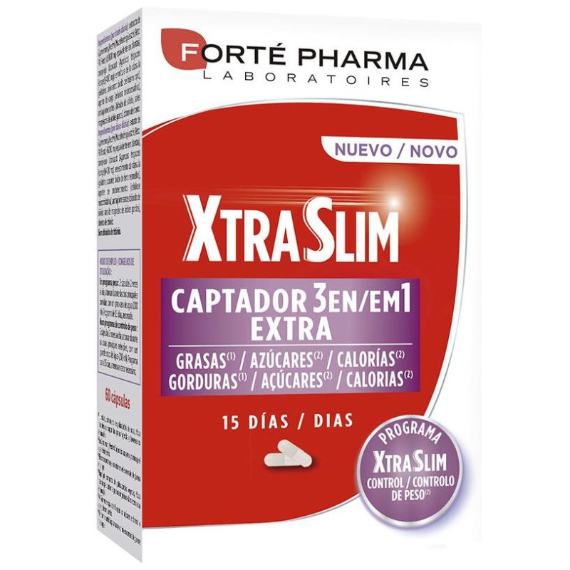 Forté Pharma Xtrasllim Captador 3 En 1 60Cáps