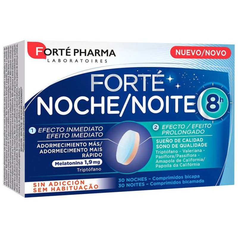 Forté Noche 8 H Adormecimiento Más Rápido 30 Comprimidos Forté Noche 8 H Adormecimiento Más Rápido 30 Comprimidos