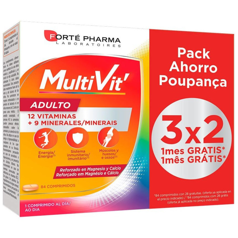 Forté Pharma Multivit Adulto 84Comp