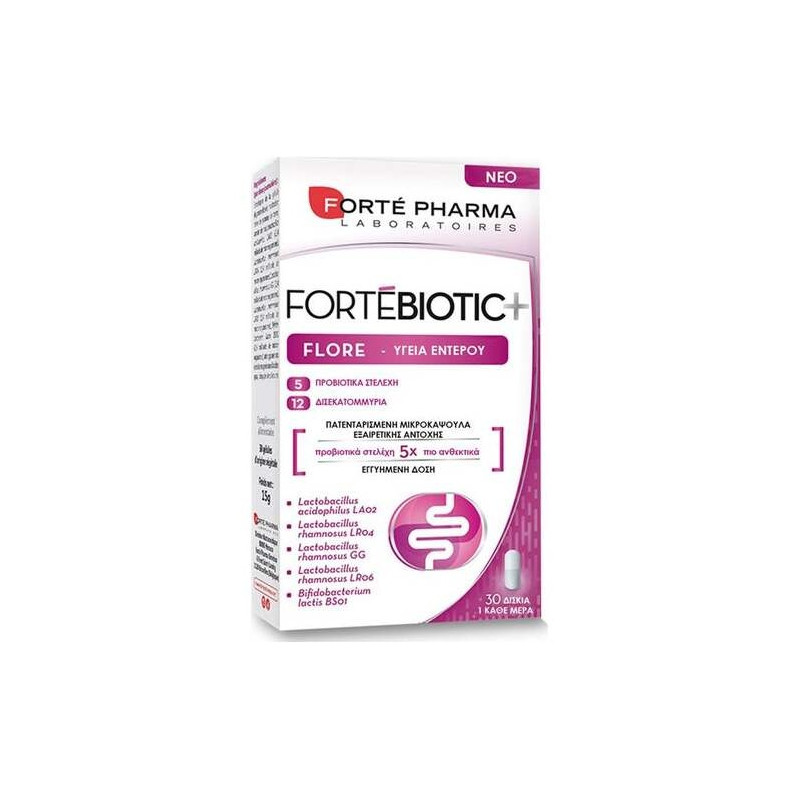 Forté Pharma Fortébiotic+ Flora Intestinal 30Caps