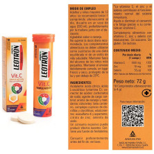 Vitamina C Triple Acción Comprimidos Efervescentes Naranja 18 U