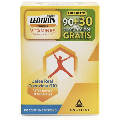 Leotron Vitaminas Comprimidos 90 + 30 De Regalo 120 U