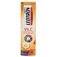 Vitamina C Triple Acción Comprimidos Efervescentes Naranja 18 U