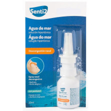 Senti2 Agua De Mar Spray Nasal Descongestivo Solución Hipertónica 20Ml