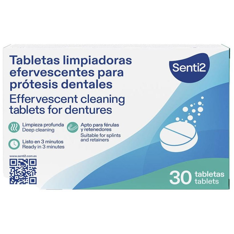 Tabletas Limpiadoras Para Dentaduras Postizas 30 Unidades