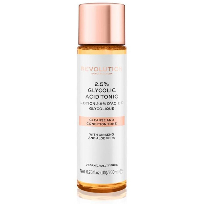 Revolution Skincare Glycolic Acid Tonic 2.5% Cleanse Y Condition Skin Tone 200Ml