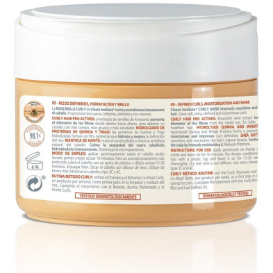 Mascarilla Curly Rizos Definidos Hidratación Brillo 300 Ml