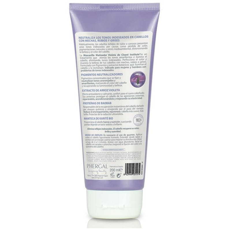 Clearé Institue Acondicionador Matizador Violeta 200Ml
