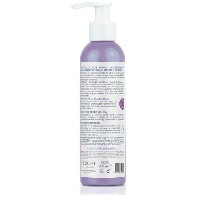 Clearé Institute Matizador Violeta Cc Cream 200Ml