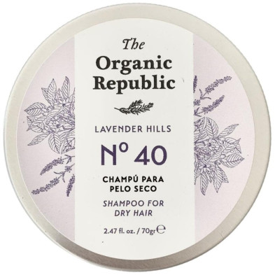 The Organic Republic Champú Sólido Para Pelo Seco 70G