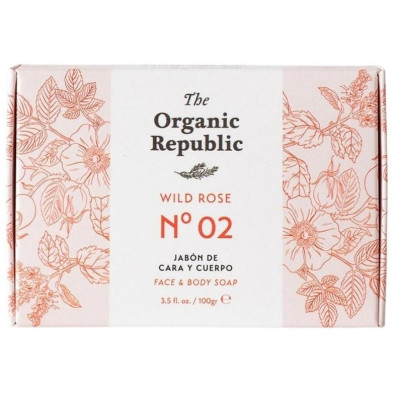 The Organic Republic Jabón Sólido Rosa Mosqueta 100G