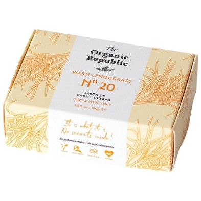 The Organic Republic Jabón Sólido Lemongrass 100G