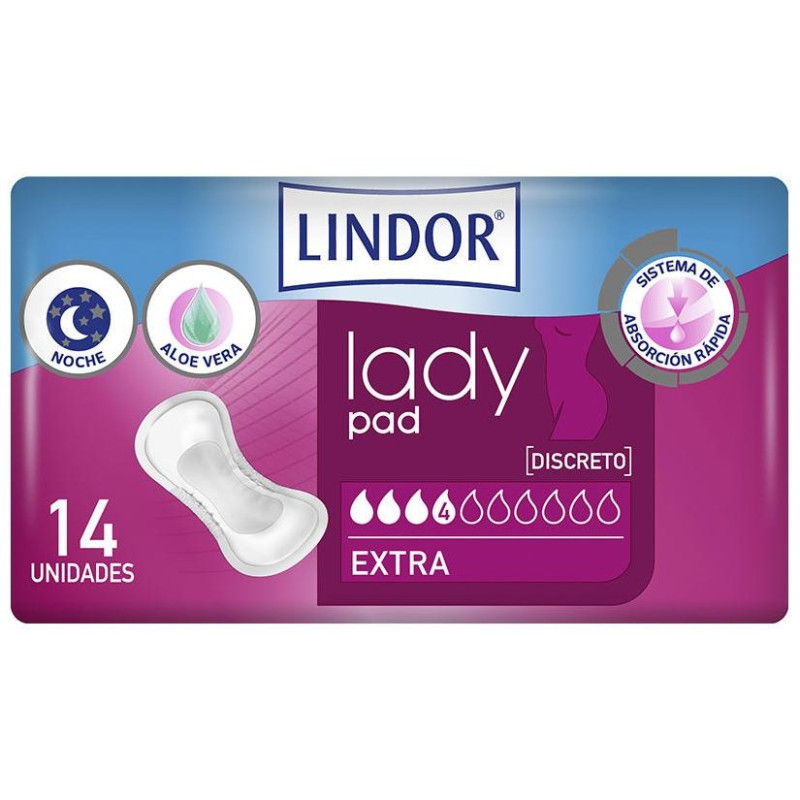 Lady Pad Extra 4 Drops 14 U