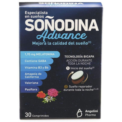 Angelini Natura Soñodina 30 Comprimidos Bicapa