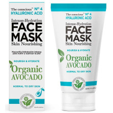 Hyaluronic Acid Intense-Hydration Face Mask Organic Avocado 50 Ml