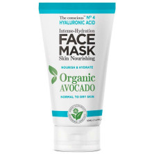 Hyaluronic Acid Intense-Hydration Face Mask Organic Avocado 50 Ml