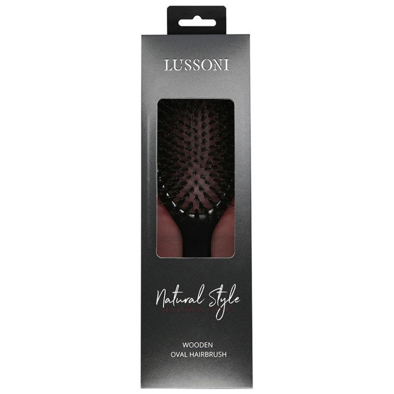 Lussoni Natural Style Wooden Oval Hairbrush 1Ud