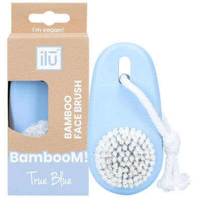 Ilū Bamboom Brocha Limpieza Facial True Blue 1Ud