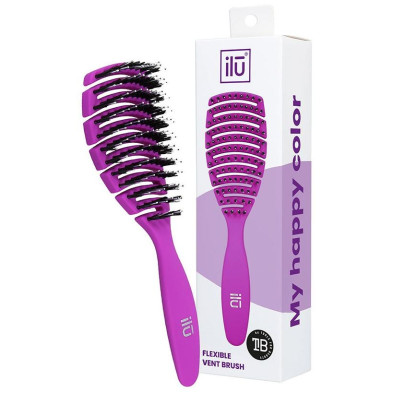 Ilū Flexible Vent Brush Purple 1Ud