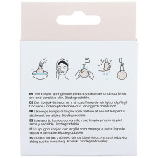 Ilū Konjac Sponge Pink Clay 1Ud