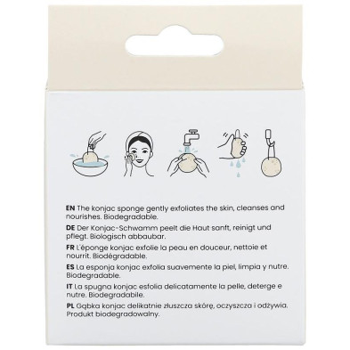 Ilū Konjac Sponge White 1Ud