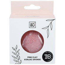 Ilū Konjac Sponge Pink Clay 1Ud