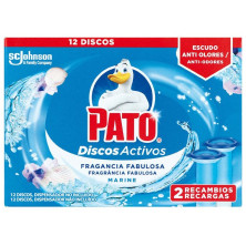 Pato Wc Discos Activos X 2 Recambios Frescor Marino 2 U