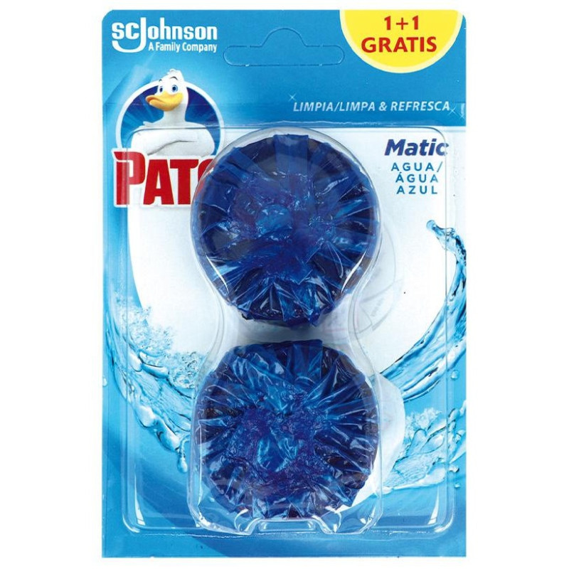 Pato Wc Matic Agua Azul Desodorizante 2 X 50 Gr Pato Wc Matic Agua Azul Desodorizante 2 X 50 Gr