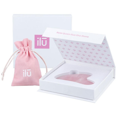 Ilū Gua Sha Stone Rose Quartz 1Ud