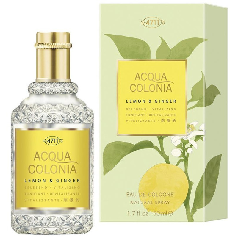 Acqua Colonia Lemon Y Ginger Eau De Cologne Splash Y Spray 50 Ml