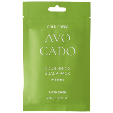Rated Green Cold Press Avocado Nourishing Scalp Pack 50Ml