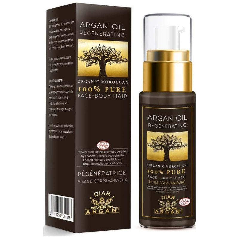 Diar Argan Aceite Regenerador De Argán 100% Bio 30Ml