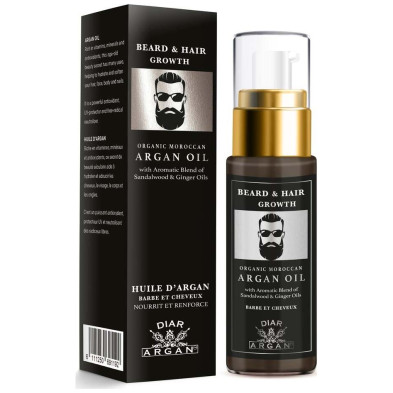 Diar Argan Sérum Fortalecedor Barba Y Cabello Con Argán Sándalo Y Jengibre 50Ml