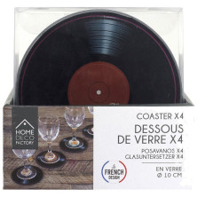 Posavasos De Vinilo D.10 Cm 4 U
