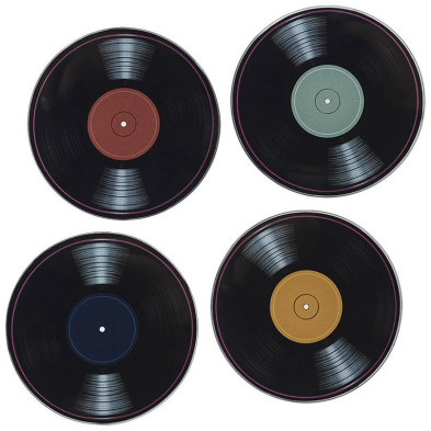 Posavasos De Vinilo D.10 Cm 4 U