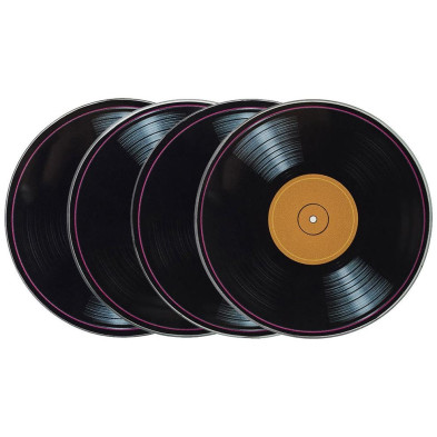 Posavasos De Vinilo D.10 Cm 4 U