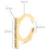 Manhattan Gold Anillo Oro Brillo 1 U