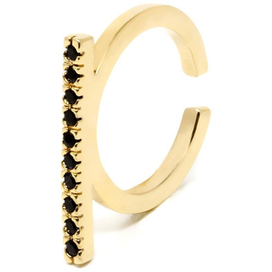 Manhattan Black Anillo Oro Brillo 1 U