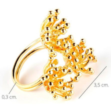 Deyá Flower Anillo Oro Brillo 1 U