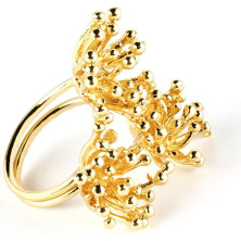 Deyá Flower Anillo Oro Brillo 1 U