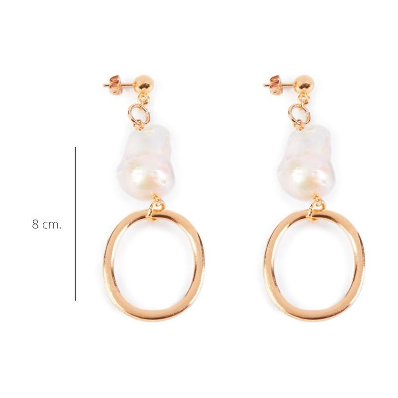 Balboa Largo Pendientes Oro Brillo 1 U