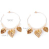 Coron 4Cm Pendientes Oro Brillo 1 U
