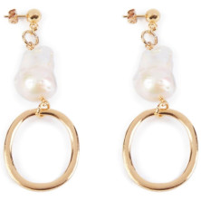 Balboa Largo Pendientes Oro Brillo 1 U