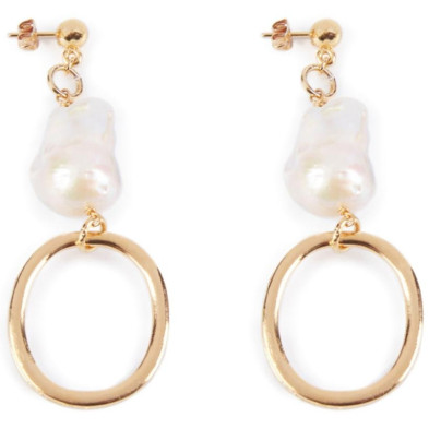 Balboa Largo Pendientes Oro Brillo 1 U