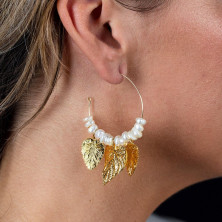 Coron 4Cm Pendientes Oro Brillo 1 U