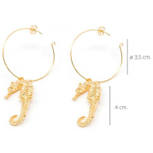 Blava Pendientes Oro Brillo 1 U