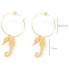 Blava Pendientes Oro Brillo 1 U